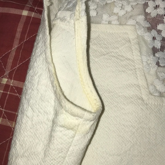 Maje asymmetrical hem dress lace inset in white - Picture 6 of 8